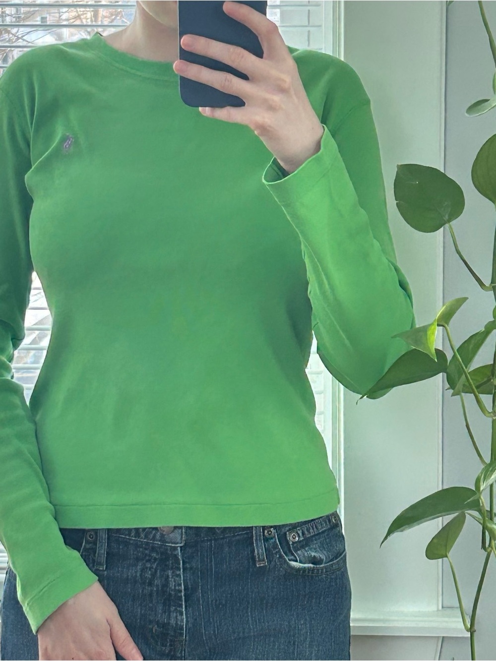 Ralph Lauren Sport Green Long-Sleeve Top